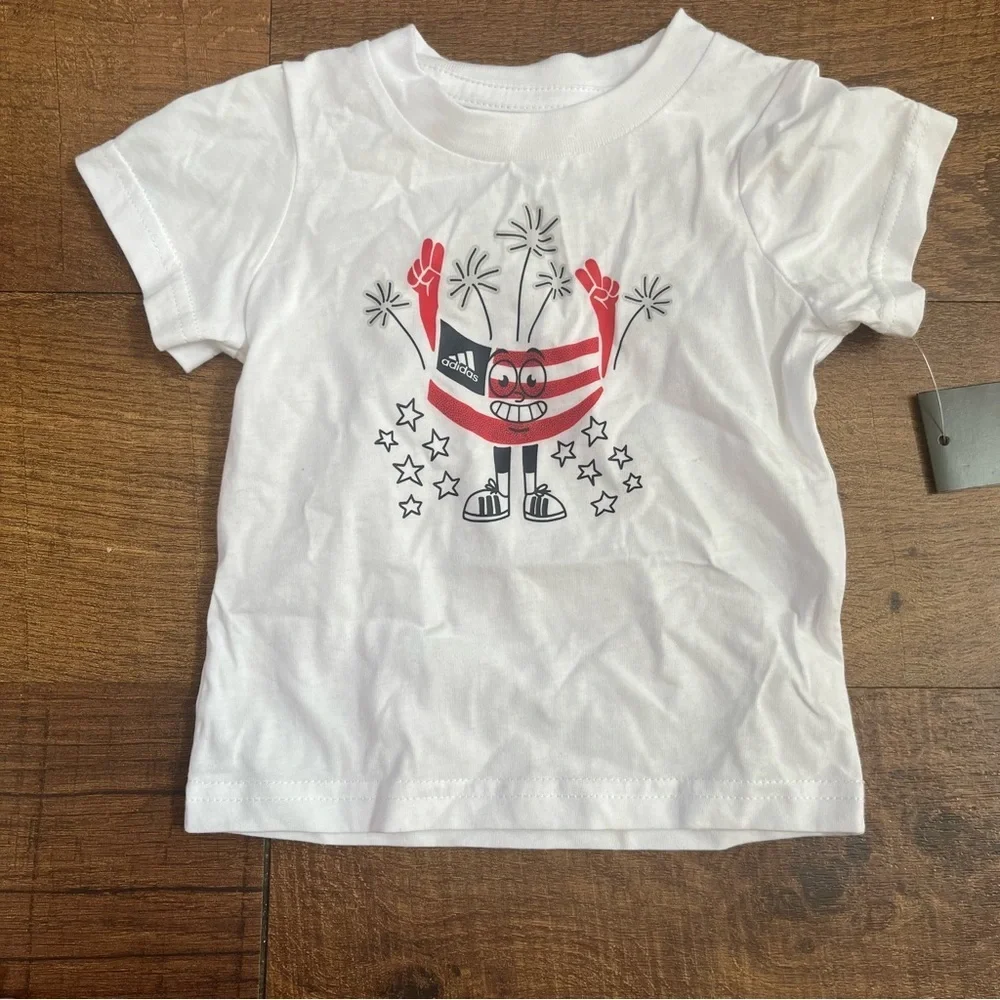 Nwt baby boy 4th Fourth of July 2 two piece outfit 3 months shorts SS T-shirt